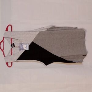 K1X  Tank Top Greys & Black Color block Size L NWT